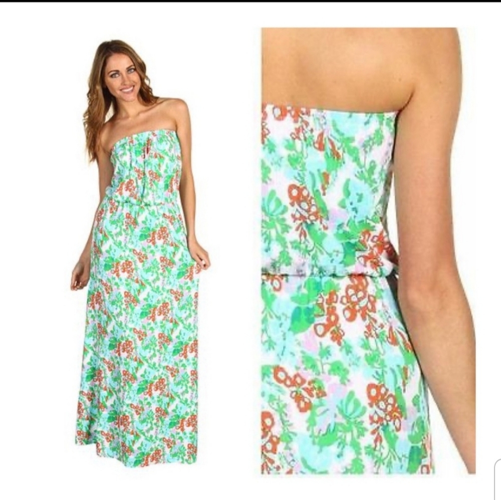 NWT Lilly Pulitzer Marlisa Strapless Maxi Dress- L